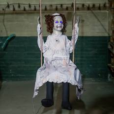 Skeletons Samuel Alexander 5.5ft Motion Activated Swinging Decrepit Halloween Doll with LEDs