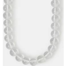 Multicoloured Necklaces Accessorize Womens Resin Orb Bead Necklace - White