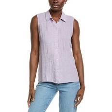 Linen Shirts - Purple Eileen Fisher Linen Shirt