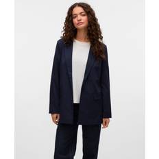 Vero Moda Hvid Blazere Vero Moda Vmnila Ls Slim Blazer Noos - Navy