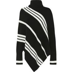 Stribede Ponchos & Kapper Cream Kappe Kuma - Sort/Hvid
