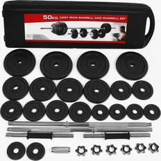 Dumbbell set 50kg price 50KG Cast Iron Adjustable Dumbbells Weight Set