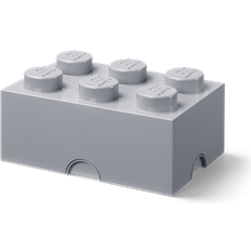 Room Copenhagen LEGO Brick Storage Box 6 Knobs Stone Grey