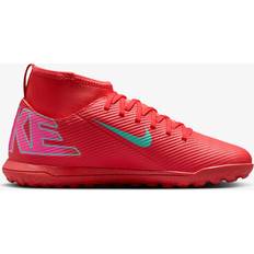 Nike Jr. Mercurial Superfly 10 Club High-Top TF - Ember Glow/Aurora Green