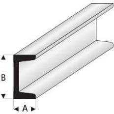 Plastic Sheets Albion Super Styrene C Channel 500mm X 2.5mm X 330mm