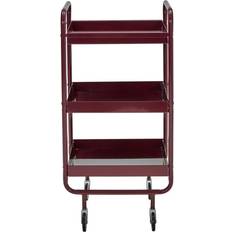House Doctor Roll Burgundy Trolley Table 42x38cm