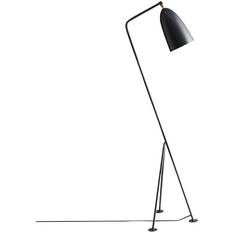 GUBI Gräshoppa Anthracite Grey Semi Matt Floor Lamp 125cm