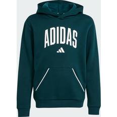 Elastan Hoodies Barnkläder adidas Sport Performance Huvtröja J Clgt OH FL HD - Aurivy White