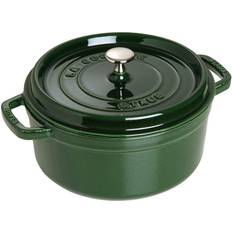 Staub La Cocotte Rund Gryde Støbejern 5 2 L med låg 26cm