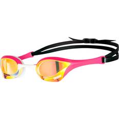 Yellow Swimming Arena Cobra Ultra Swipe Mirror - Yellow Copper/Pink