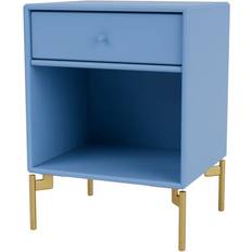 Blåa Sängbord Montana Furniture Dream For With Legs Azure/Brass Bedside Table 30x35.4cm