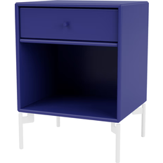 Blåa Sängbord Montana Furniture Dream With Leg Monarch/Snow Bedside Table 30x35.4cm