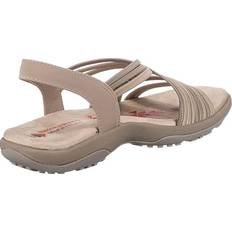 Skechers Womens Reggae Slim Simply Stretch Sandals Natural Grey