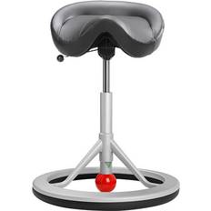 Backapp 2.0 Smart Vegan Leather Red Ball/Black/Silver Gray Saddle Chair 81cm