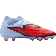 Nike Phantom 6 High Academy FG MG Football Shoes - Royal Tint/Bright Crimson