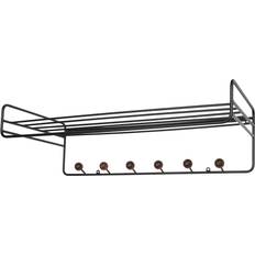 Metal Hat Shelves Maze Bill Black/Walnut Hat Shelf