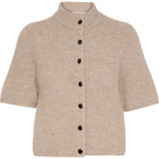 Gestuz Alphagz Ss Short Cardigan Noos Tröja - Beige