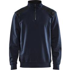 Blåkläder Half Zip 2-Tone Sweatshirt Dark Navy/Black