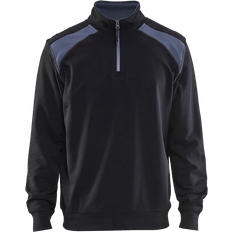 Blåkläder Half Zip 2-Tone Sweatshirt Black/Grey