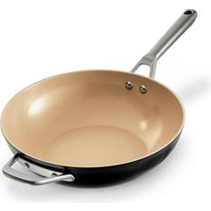 Oven Safe Wok Pans Ninja Extended Life Ceramic Wok CW90928UK 3.7 L 28 cm
