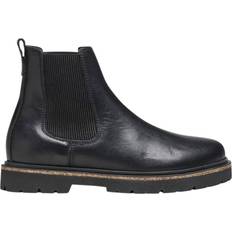 Birkenstock 41 Støvler Birkenstock Highwood Slip On Natural Leather Ankle Boots - Black