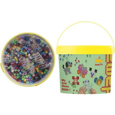 Multifarvet Hobbymaterialer Hama Maxi Perler 3000 Stk 4 Plader
