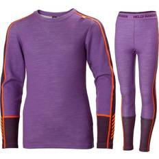 Junior Lifa Merino Midweight Layer Set - Purple 