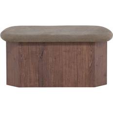 Venture Home Todd Ottoman Brun Fotpall Sittband Fotpall