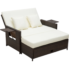 Steel Sun Beds OutSunny 01-0777 - Brown