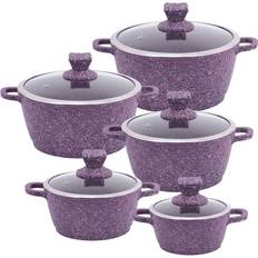 Sq Professional Nessa Granum Vizag Purple Cookware Set with lid 5 Parts