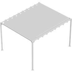 Metal Pavilions Sol 27 Outdoor Delrick Pandora Leaf Gazebo 3.6x3 m