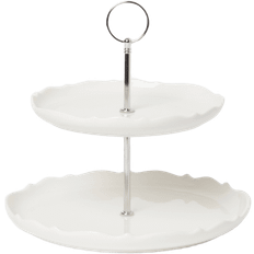 Rostfritt stål Kakfat Åhléns Home Kakfat 2 Våningar Vit Kakfat 25.2cm