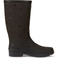 Wellingtons Trespass Elena W - Black Polka Dot