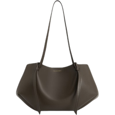 Charles & Keith Calla Tote Bag L - Dark Moss