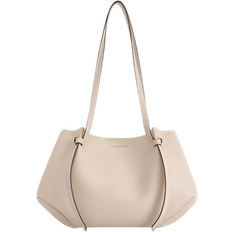 Charles & Keith Calla Tote Bag L - Oat