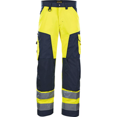 Blåkläder 1566 Hi-Vis Trousers - Yellow/Navy Blue