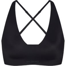 SKIMS x Nike Shine V Neck Bra - Obsidian