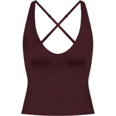 SKIMS x Nike Shine V Neck Tank - Currant