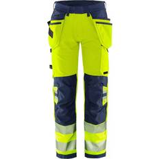 Fristads Dam Arbetskläder & Utrustning Fristads 2644 GSTP Craftsman Stretch Trousers - Yellow/Navy
