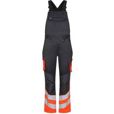 Engel 3547-319 Safety Light Bib Overall - Anthracite Grey/Orange