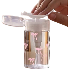 Travel Bottles Shein Bow Tie Pattern Clear Pet Refillable Travel Bottle