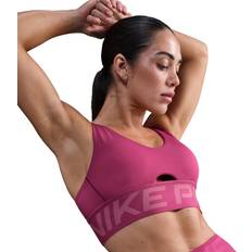 Nike Pro Indy Plunge-Sports-Bh Med Medium Støtte Indlæg - Lilla