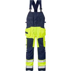 Fristads 101018 High Vis Craftsman Bib N Brace - Yellow/Navy