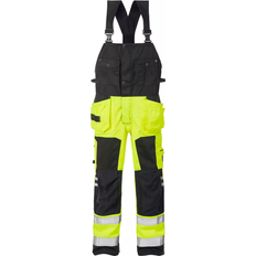Fristads 101018 High Vis Craftsman Bib N Brace - Yellow/Black