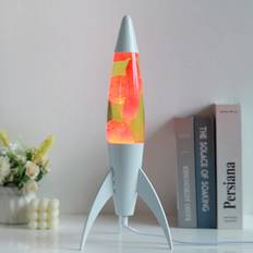 Lava Lampe 45cm Hvid Gul