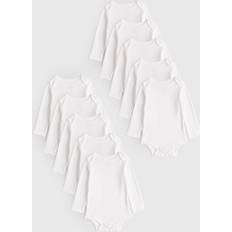 Bodysuits Tu White Long Sleeve Bodysuit 10 Pack