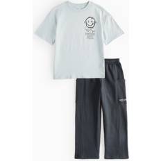 Tu Other Sets Tu Smiley Print T-Shirt Joggers Set 8 Years Blue