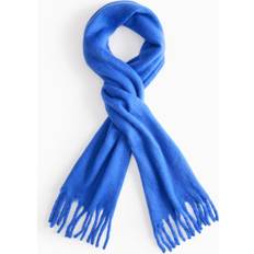 Cobalt Heavyweight Knitted Scarf - Blue