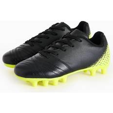 Football Shoes Tu Black Neon Contrast Studded Football Trainers
