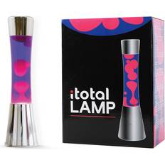 iTotal Lava Lampe Lyserød Lilla 40 Cm Sølv Bordlampe 40cm